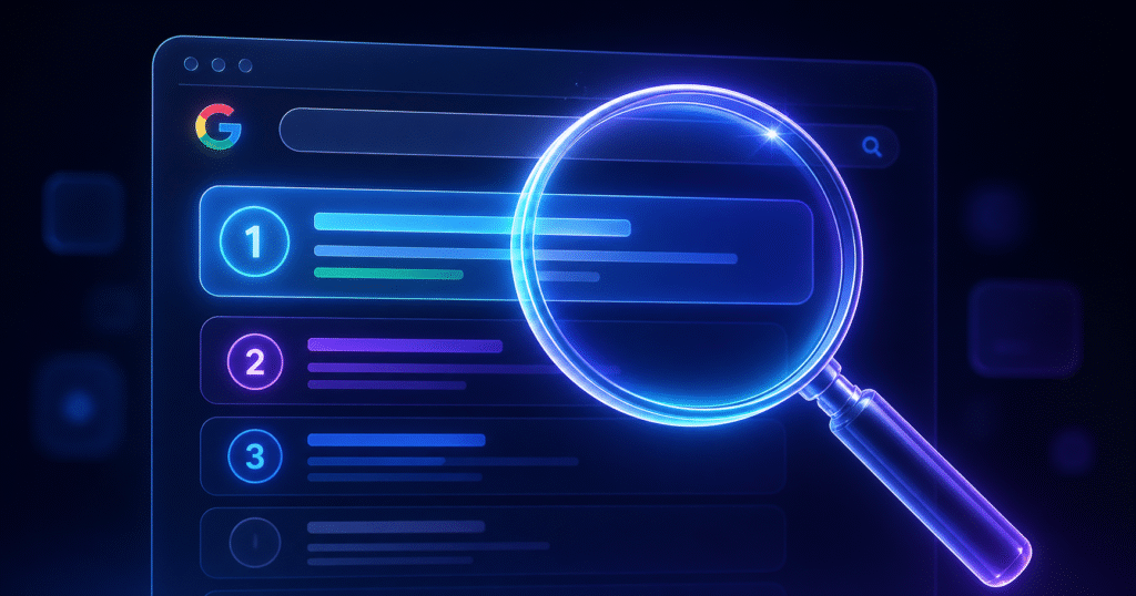 ecommerce SEO guide dashboard showing traffic and ranking growth